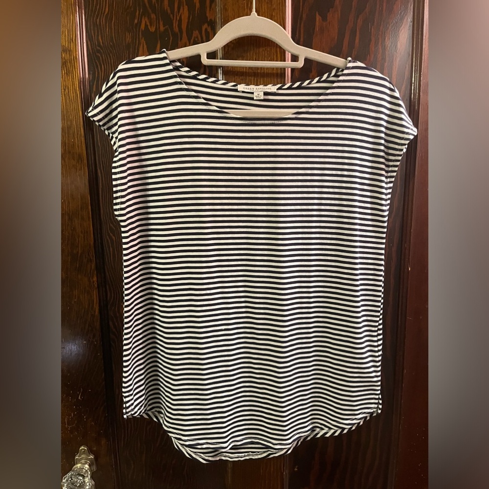 Blue/white Stripes Top Size M